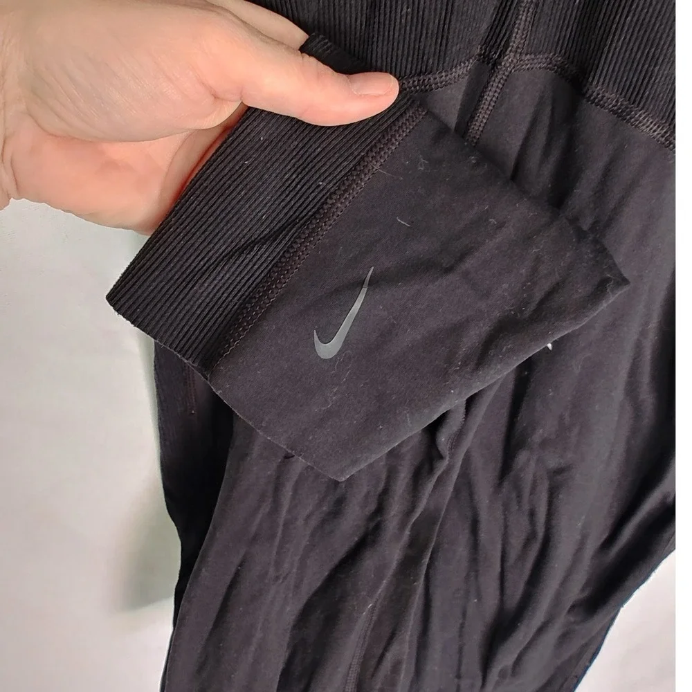 NIKE Yoga Luxe Infinalon Jumpsuit Stretch‎ Black One Piece Dry Fit CJ5272-010 M